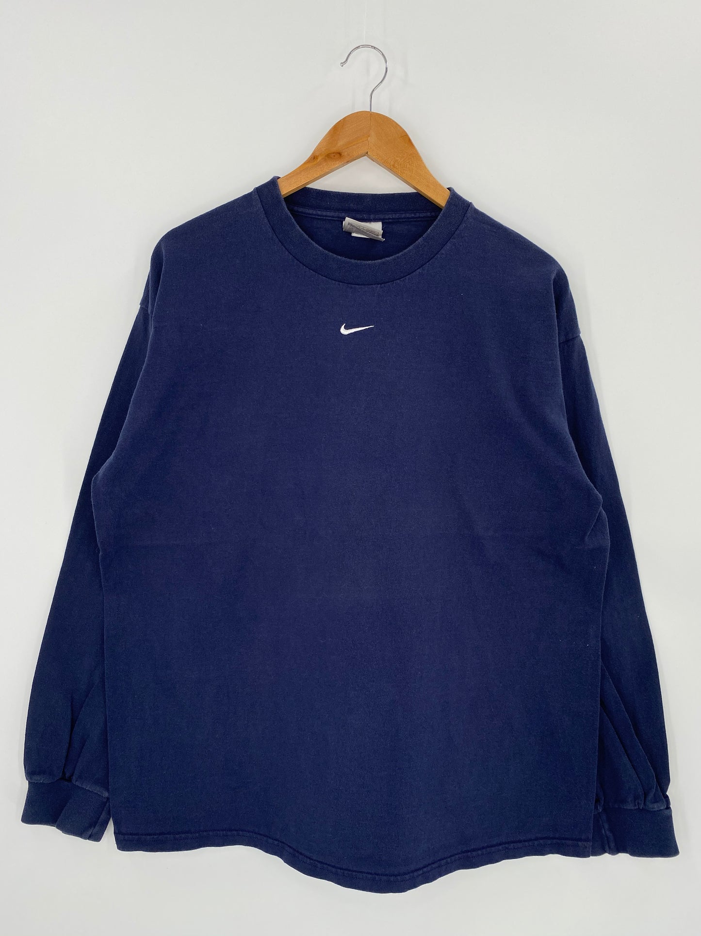 90’s NIKE Center Swoosh Size L Vintage Long Sleeve T-shirt / 8461