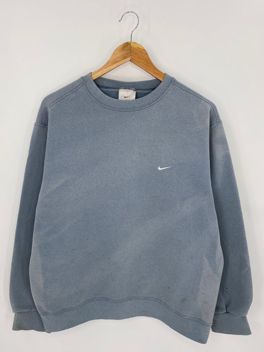 90’s NIKE Mini Swoosh Made in USA Size M Vintage Sweat-shirt / 7361