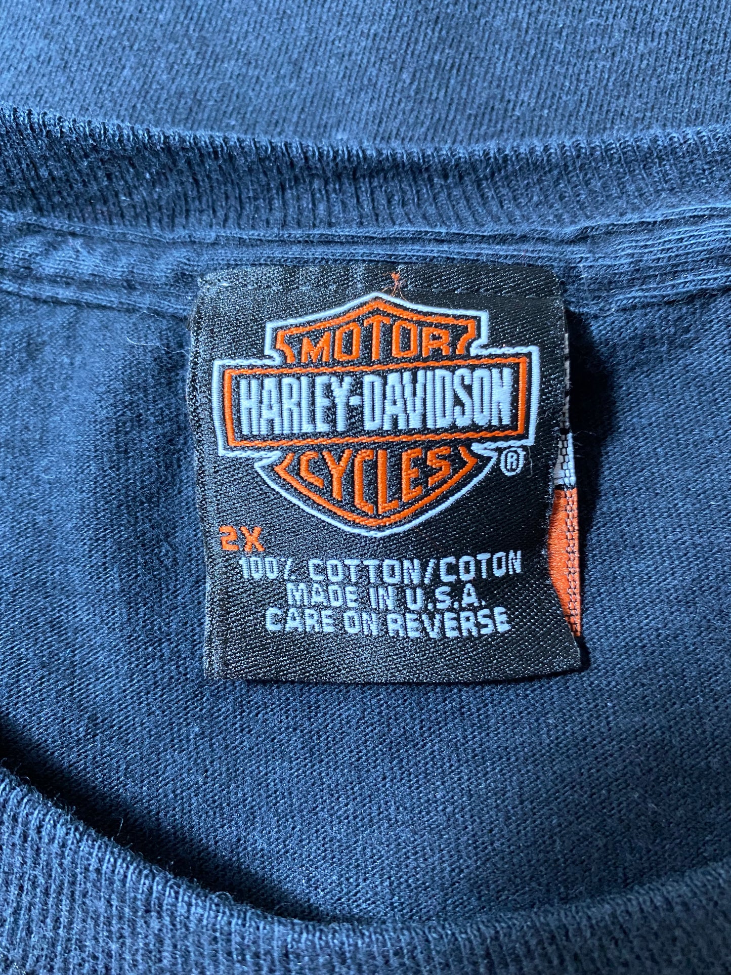 2004' HARLEY DAVIDSON Made in USA Size XXL Vintage Long-sleeve T-Shirt / K2484