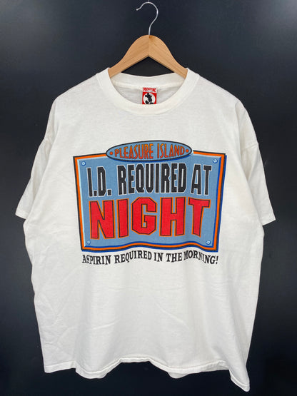90's DISNEY PLEASURE ISLAND Made in USA Size XXL Vintage T-shirt / K2918