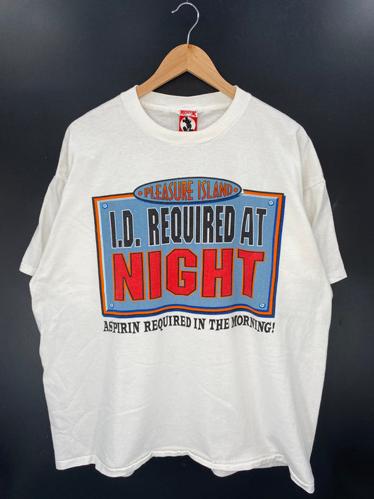 90's DISNEY PLEASURE ISLAND Made in USA Size XXL Vintage T-shirt / K2918