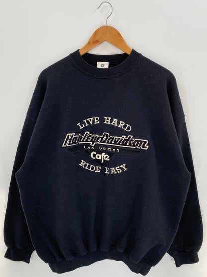 Vintage HARLEY DAVIDSON CAFE Size XL Sweat-shirt / K3302