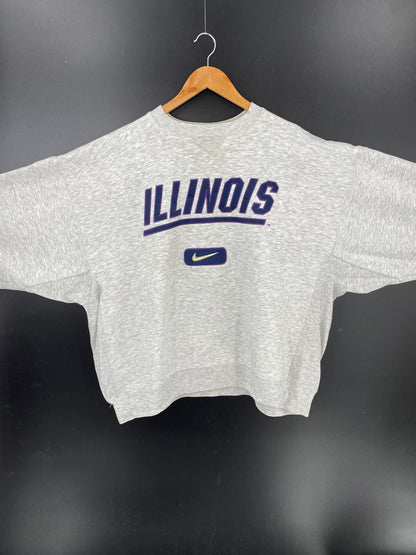 90’s NIKE ILLINOIS Size XL Vintage Sweat-Shirts / K914