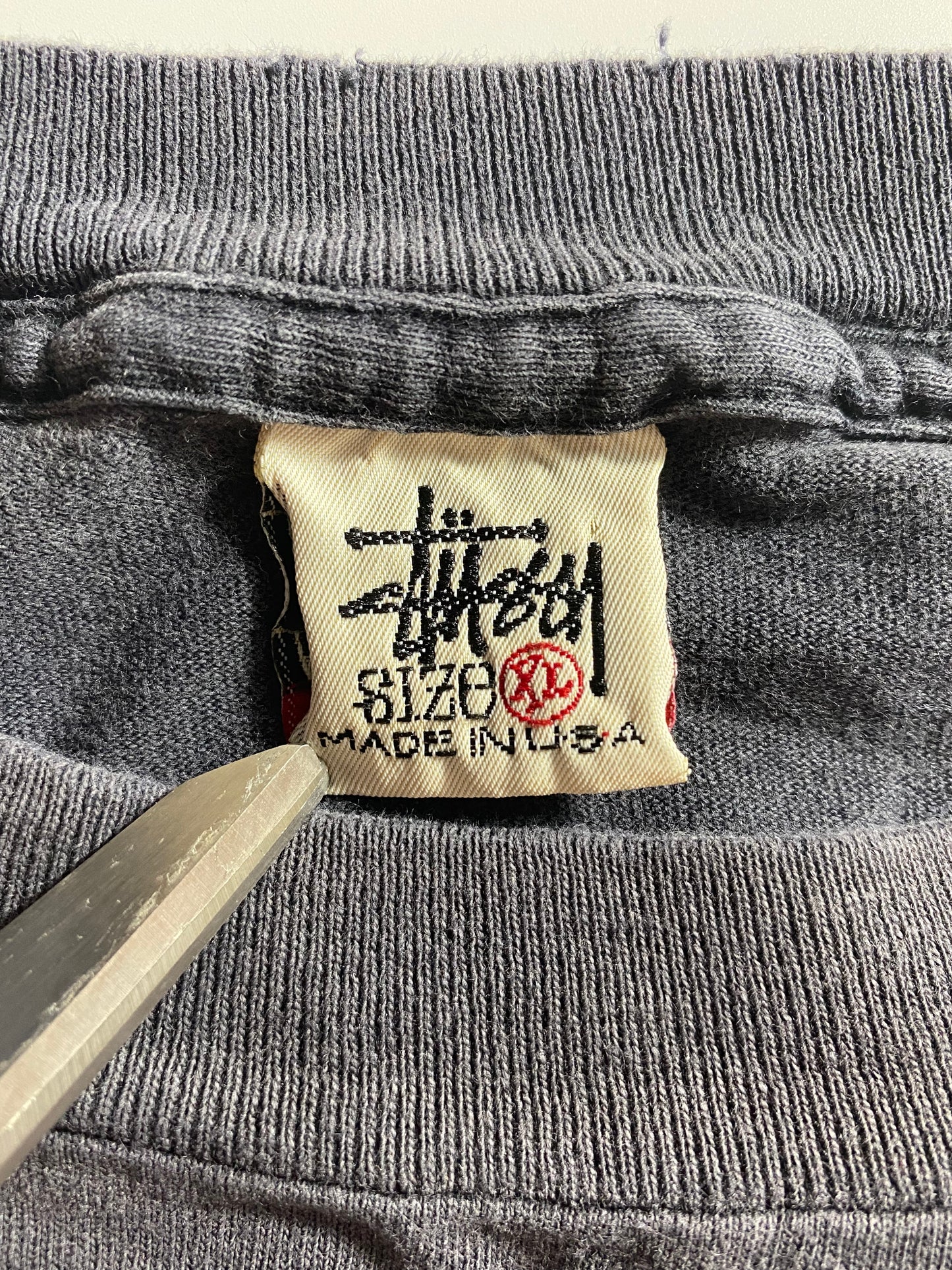 90’s STUSSY Made in USA Size XL Vintage T-Shirt / K2004