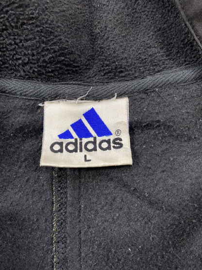 90's ADIDAS  Size L Vintage Half-Zip Fleece Jacket / A7948