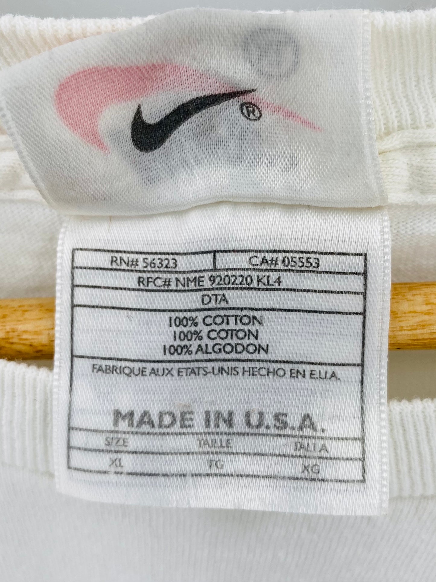 90’s NIKE Made in USA Size XL Vintage T-shirt / 7250