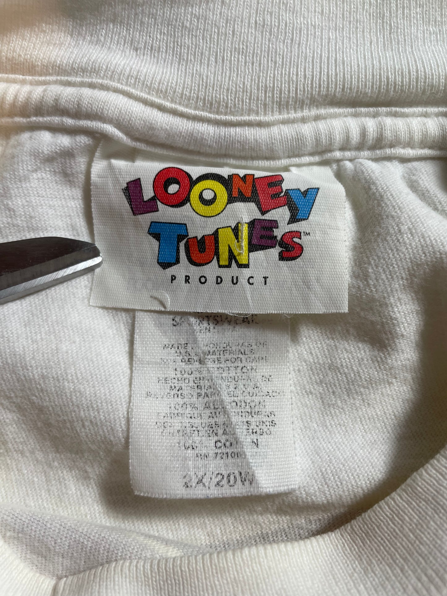 1996' LOONEY TUNES TWEETY Size 2XL Vintage T-Shirt / K1880