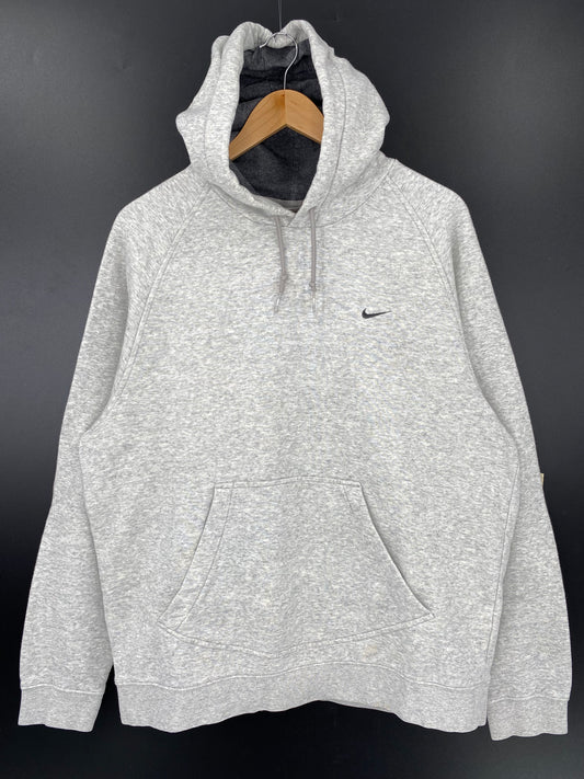 00' NIKE MINI SWOOSH Size L Vintage Hoodie Sweat-Shirt / K3247