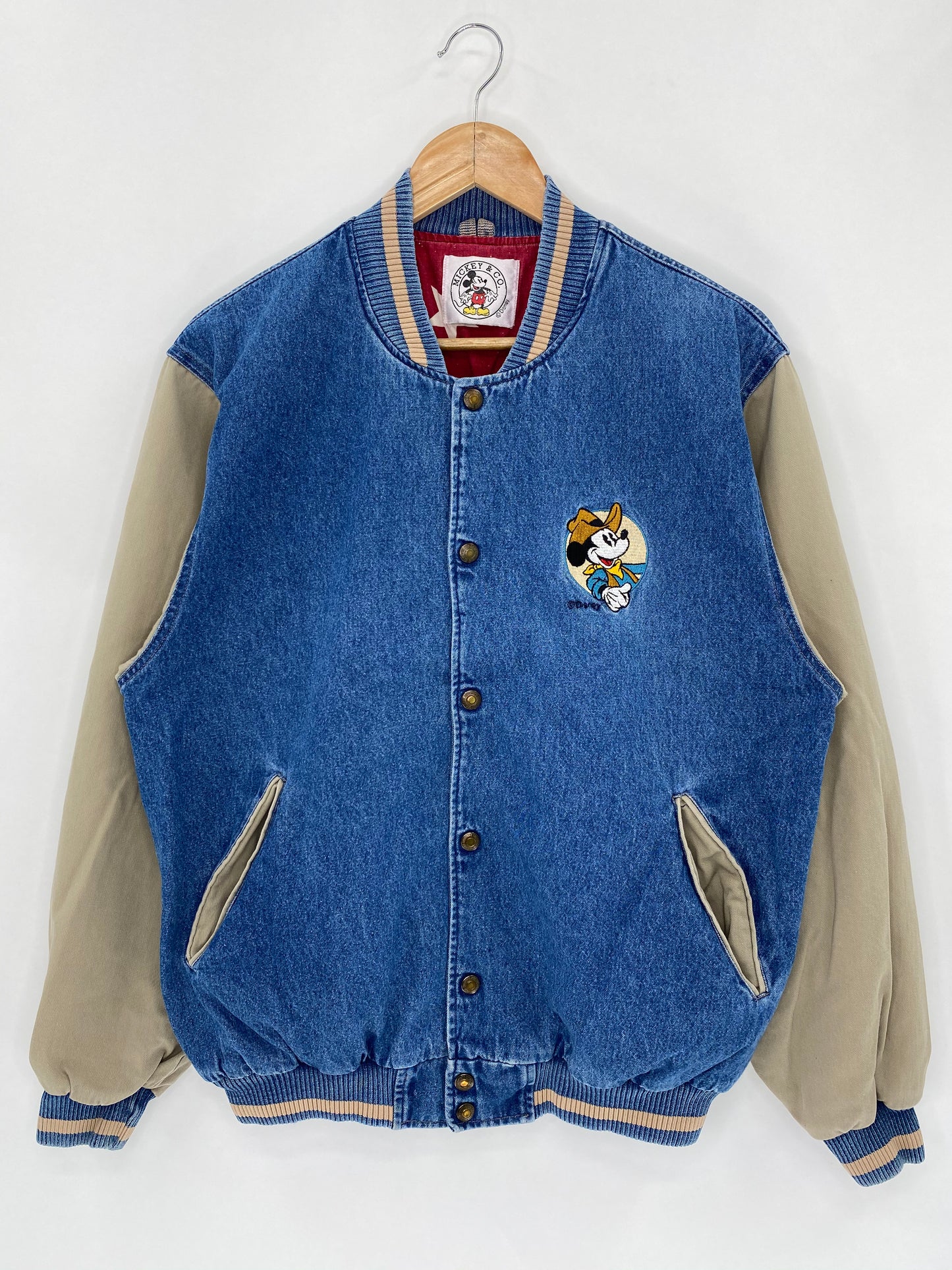 90’s Disney RODEO Mickey Size Approx.L-XL Vintage Jacket / 5655
