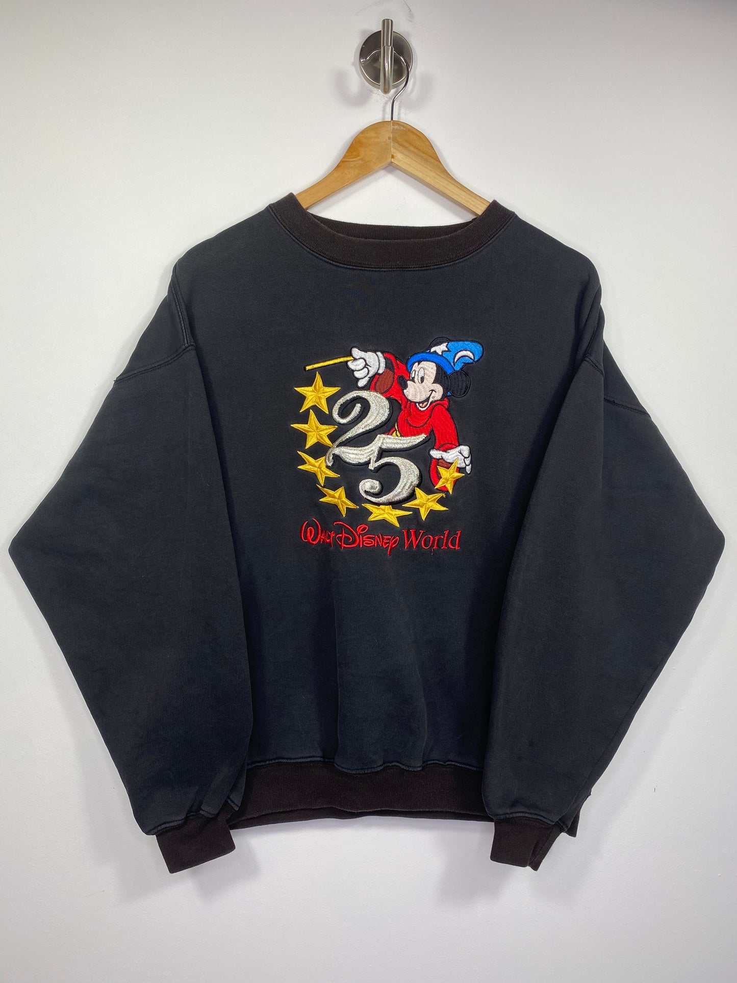 90's 25th Anniversary Disney Mickey Size L Vintage Sweat-Shirt / 5234