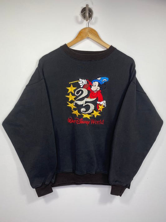 90's 25th Anniversary Disney Mickey Size L Vintage Sweat-Shirt / 5234