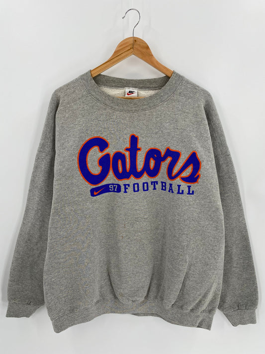 90’s NIKE FLORIDA GATORS FOOTBALL Made in USA Size XXL Vintage College Sweat-shirt / k7201