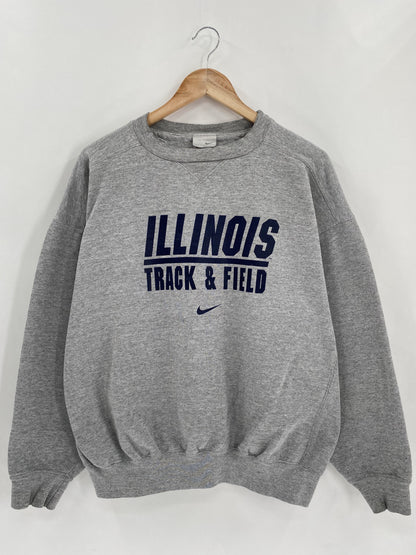 90’s NIKE ILLINOIS Size L Vintage Sweat-Shirt / K5066