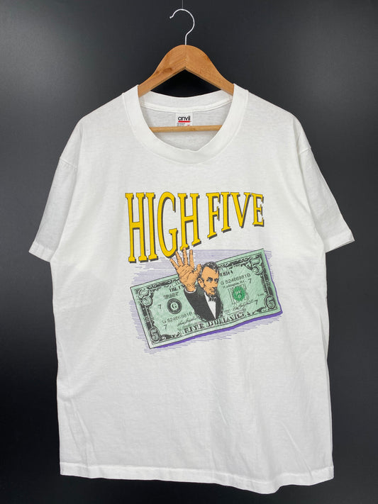 90’s HIGH FIVE MADE IN USA Size XL Vintage T-Shirts / A2728