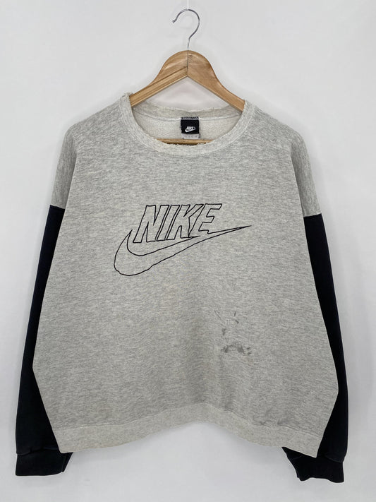 90's NIKE Size XL Damaged Vintage Sweat-shirt/ K5198