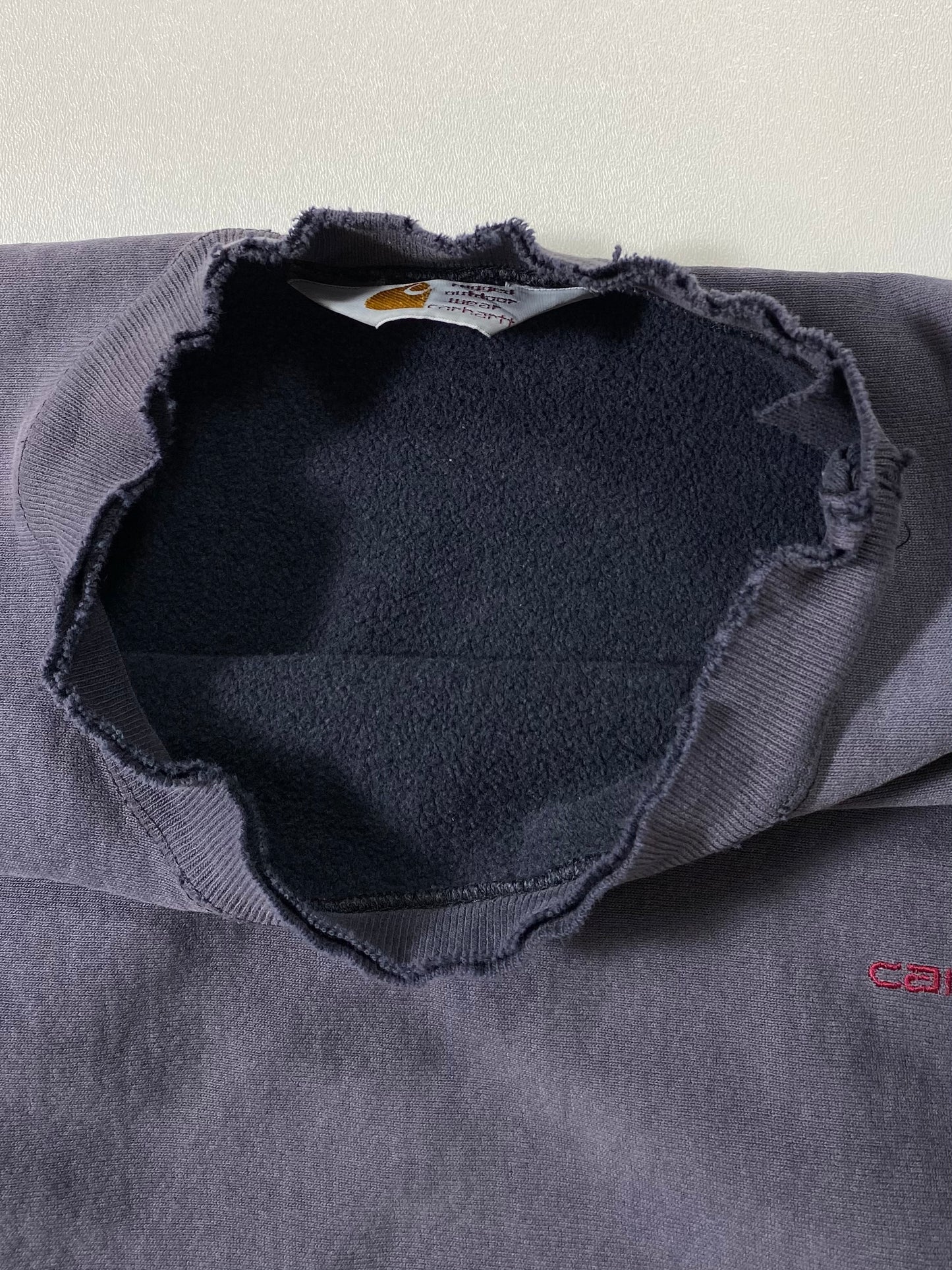 90's CARHARTT Size Approx. L Damaged Vintage Sweat-Shirt / 6975