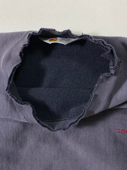 90's CARHARTT Size Approx. L Damaged Vintage Sweat-Shirt / 6975