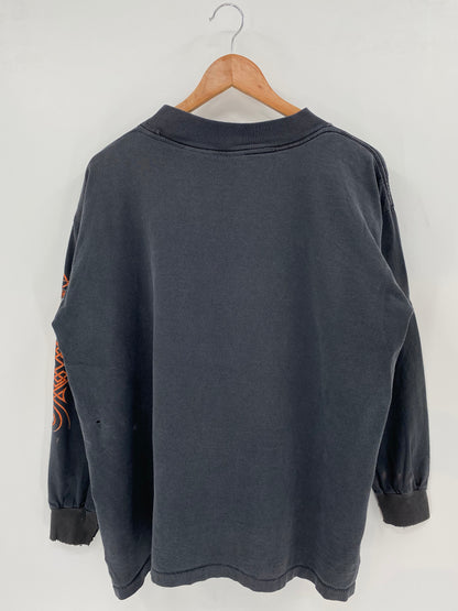 90’s HARLEY DAVIDSON Size No Tag (Approx.M) Long sleeve T-shirt / K3537