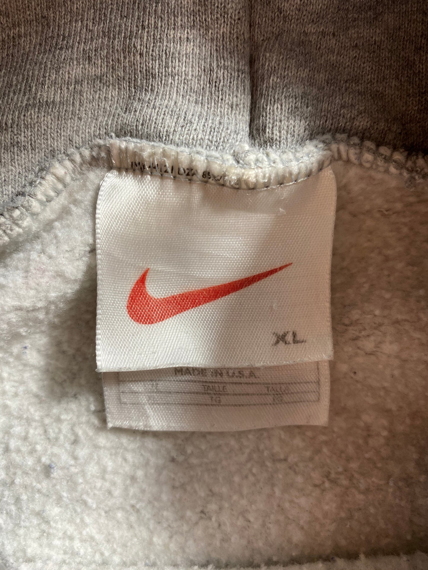 90’s NIKE Center Swoosh Size XL Vintage Hoodie Sweat-shirt /9084
