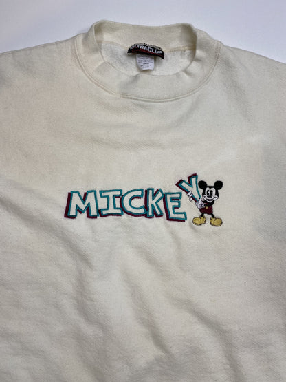 90’s Disney Mickey Made in USA Size L Vintage Sweat-Shirt / K4678
