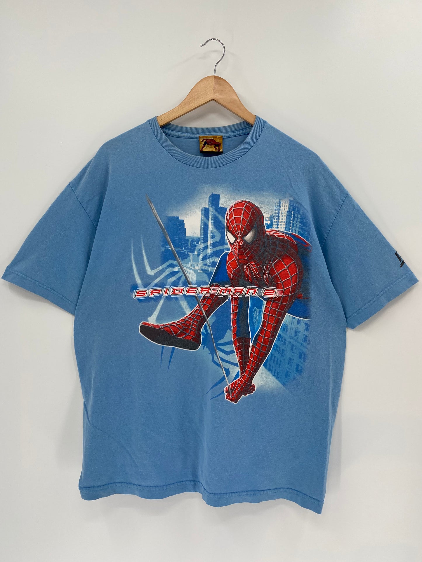 2004 SPIDER-MAN 2 MARVEL Size Approx.XL Vintage T-Shirt / K1605