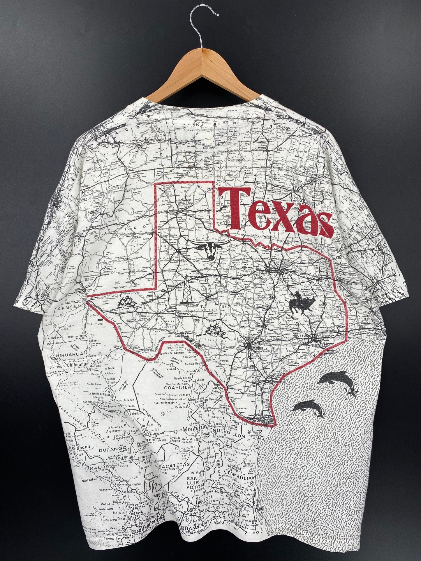 90’s TEXAS Made in USA Size XL Vintage T-Shirt  / A5363