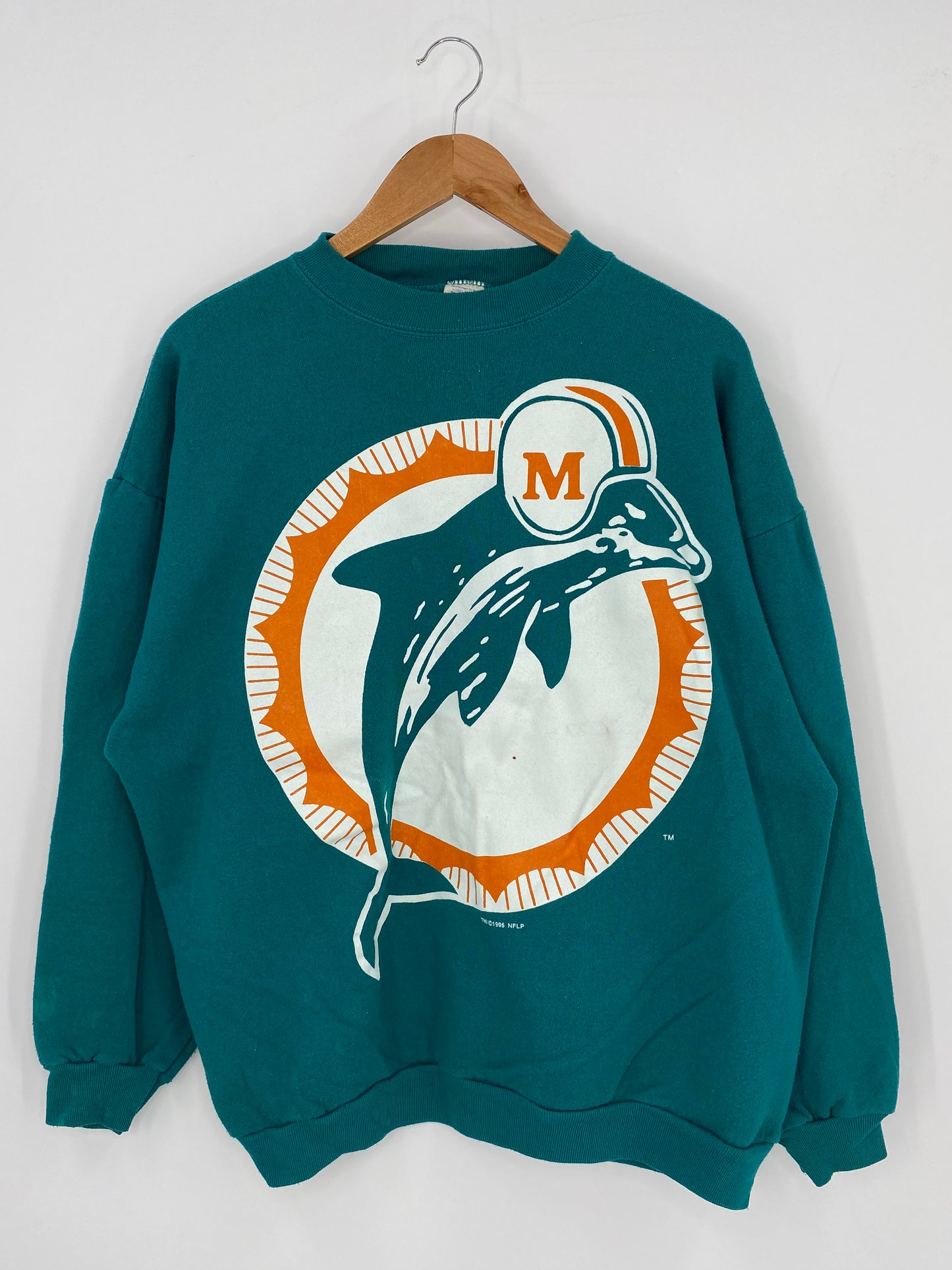 90’s MIAMI DOLPHINS MADE IN USA Size XL Vintage NFL Sweat-Shirts / 9868