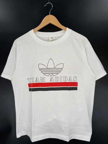 .80’s ADIDAS Size M MADE IN USA Vintage T-shirt / A4336
