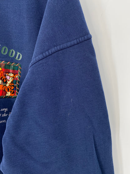 00’ DISNEY POOH HUNDRED-ACRE WOOD Size XL Vintage Sweat-shirt / 9423