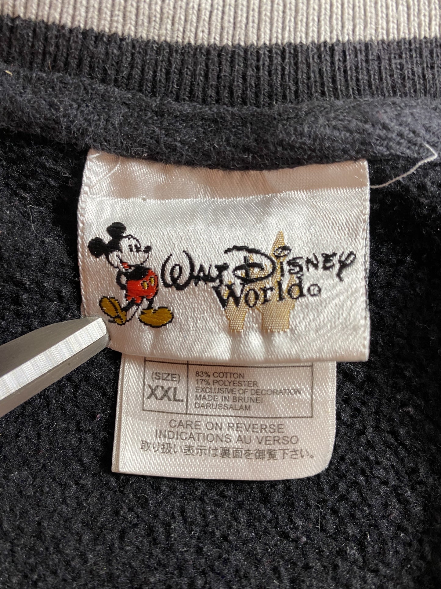00’ DISNEY 100 YEARS ANNIVERSARY MICKEY Size XXL Vintage Sweat-shirt / k6140