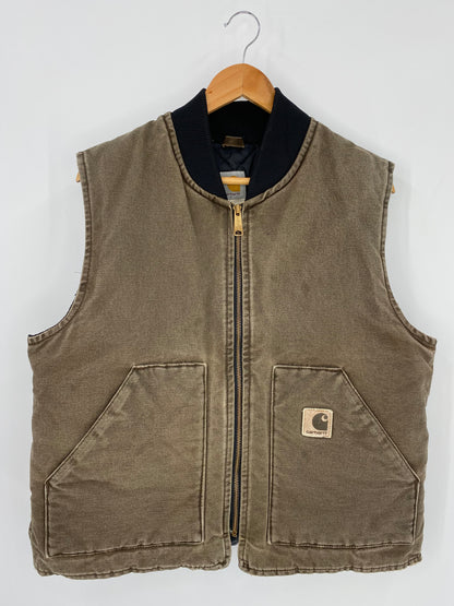 Vintage CARHARTT Made in USA Size L Vest / k302