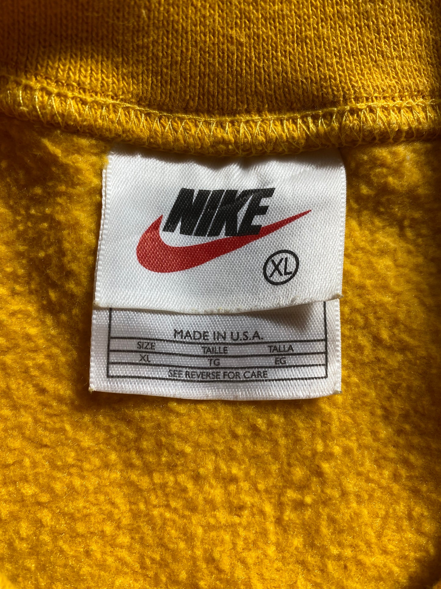 90’s NIKE MINI SWOOSH Made in USA Size XL Vintage Sweat-shirt / K379