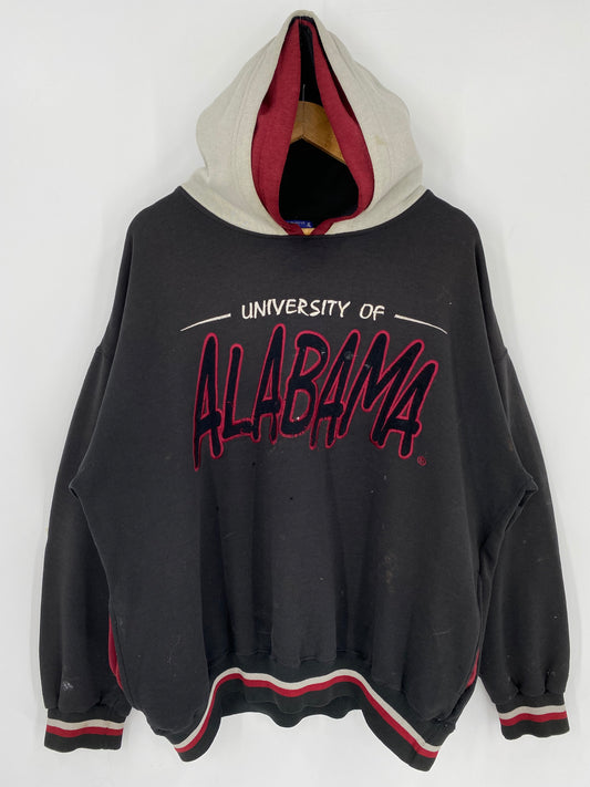 90's STARTER UNIVERSITY OF ALABAMA Size XL Vintage Double Hoodie Sweat-Shirt / k166