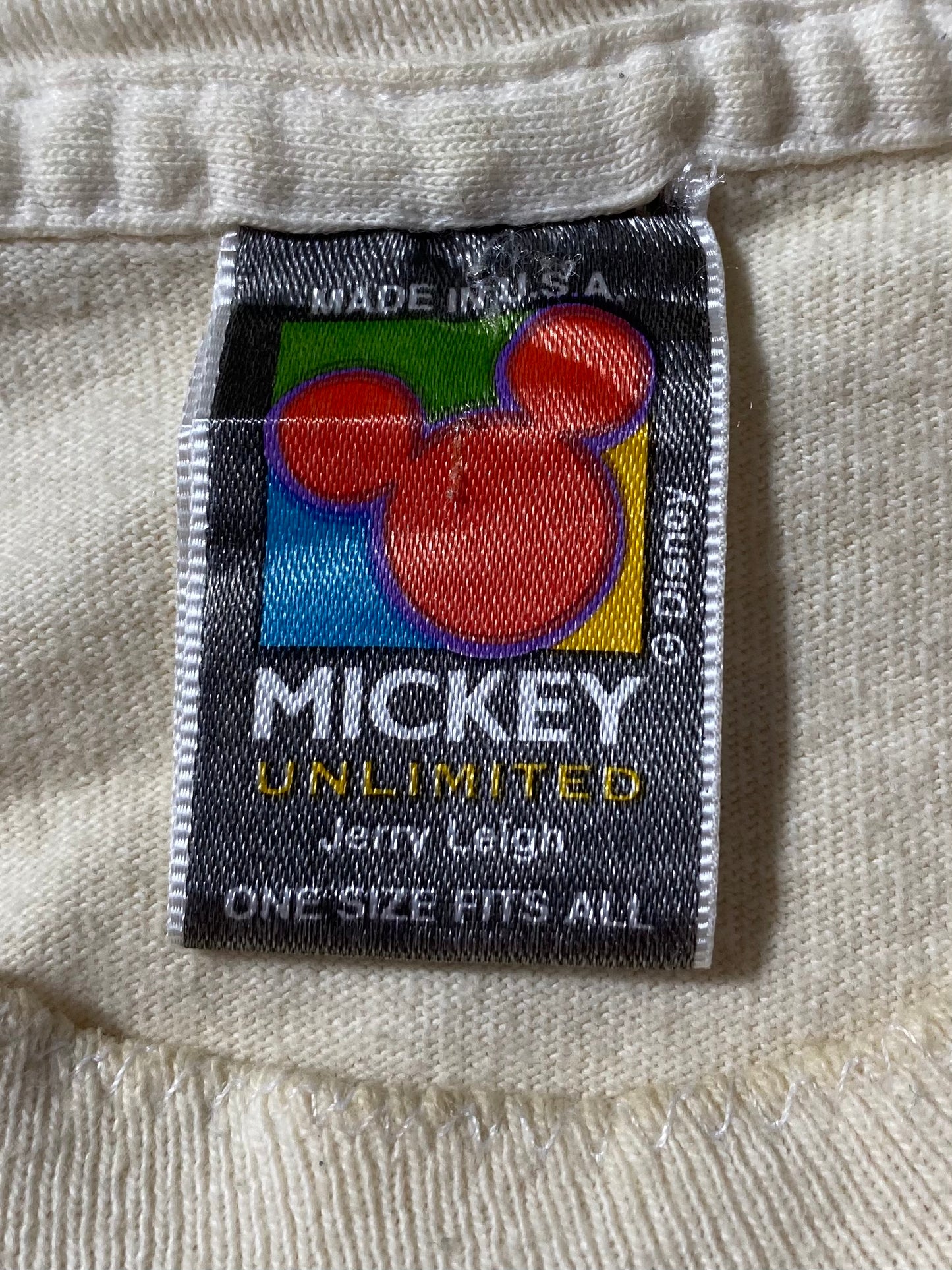 90’s DISNEY MICKEY AND MINNIE Made in USA Size One Size (Approx.L) Vintage T-Shirt / 9091
