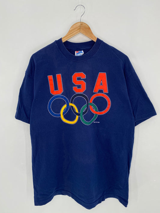 90's USA OLYMPIC Made in USA Size XL Vintage T-shirt / 6245