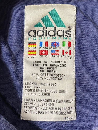 90's ADIDAS EQUIPMENT Size XL Vintage Hoodie Sweat-shirt / E170
