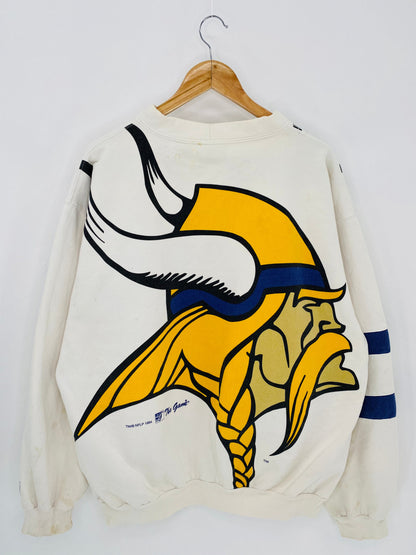 90's VIKINGS Size XL Vintage NFL Sweat-shirt / k7210