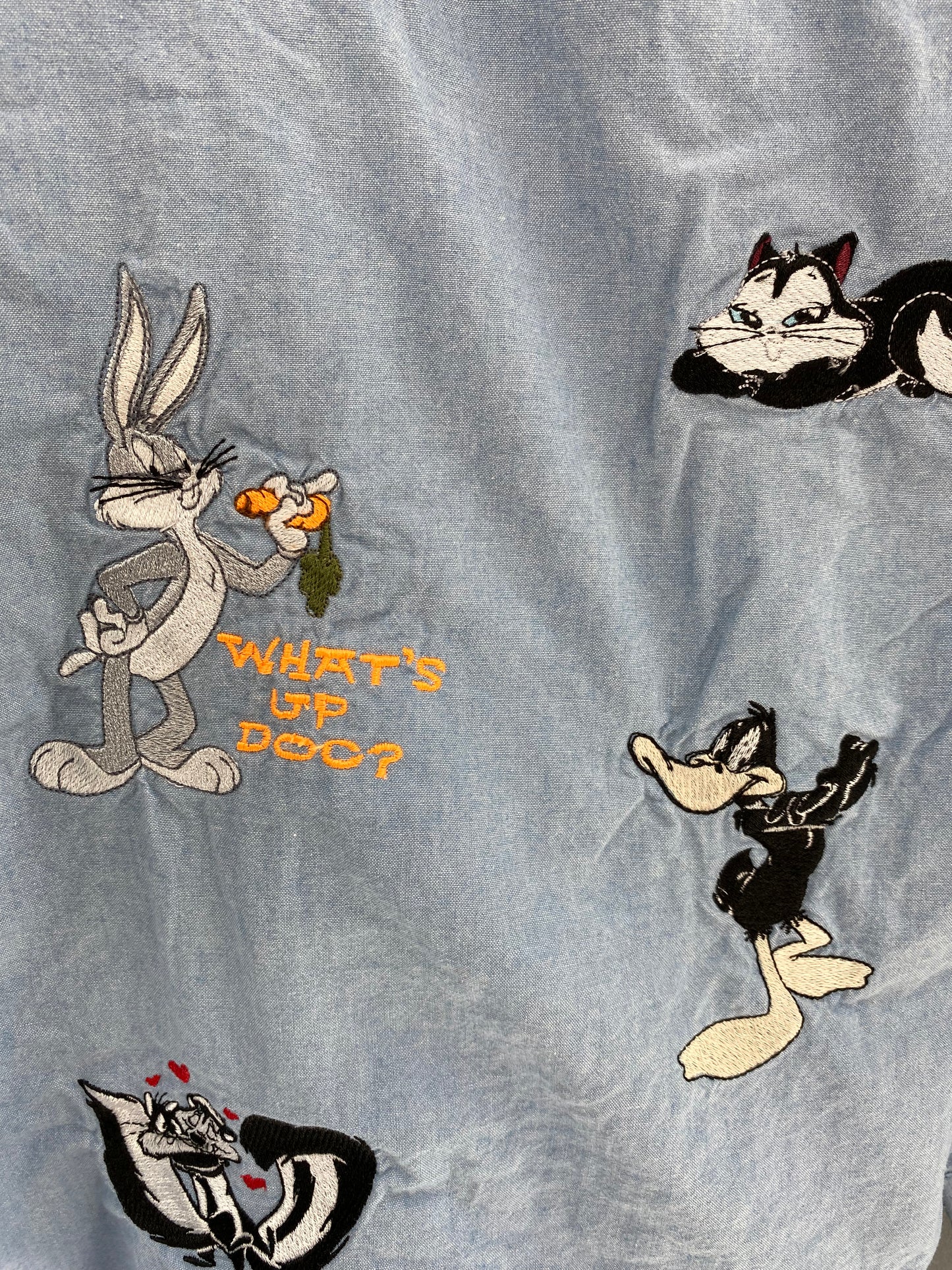 Vintage LOONEY TUNES  Size No tag (Approx.L-XL) Long Sleeve Shirts / k600