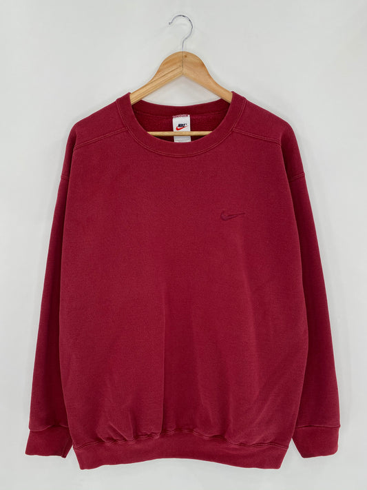 90’s NIKE MIni Swoosh Made in USA Size L Vintage Sweat - Shirts / 5857