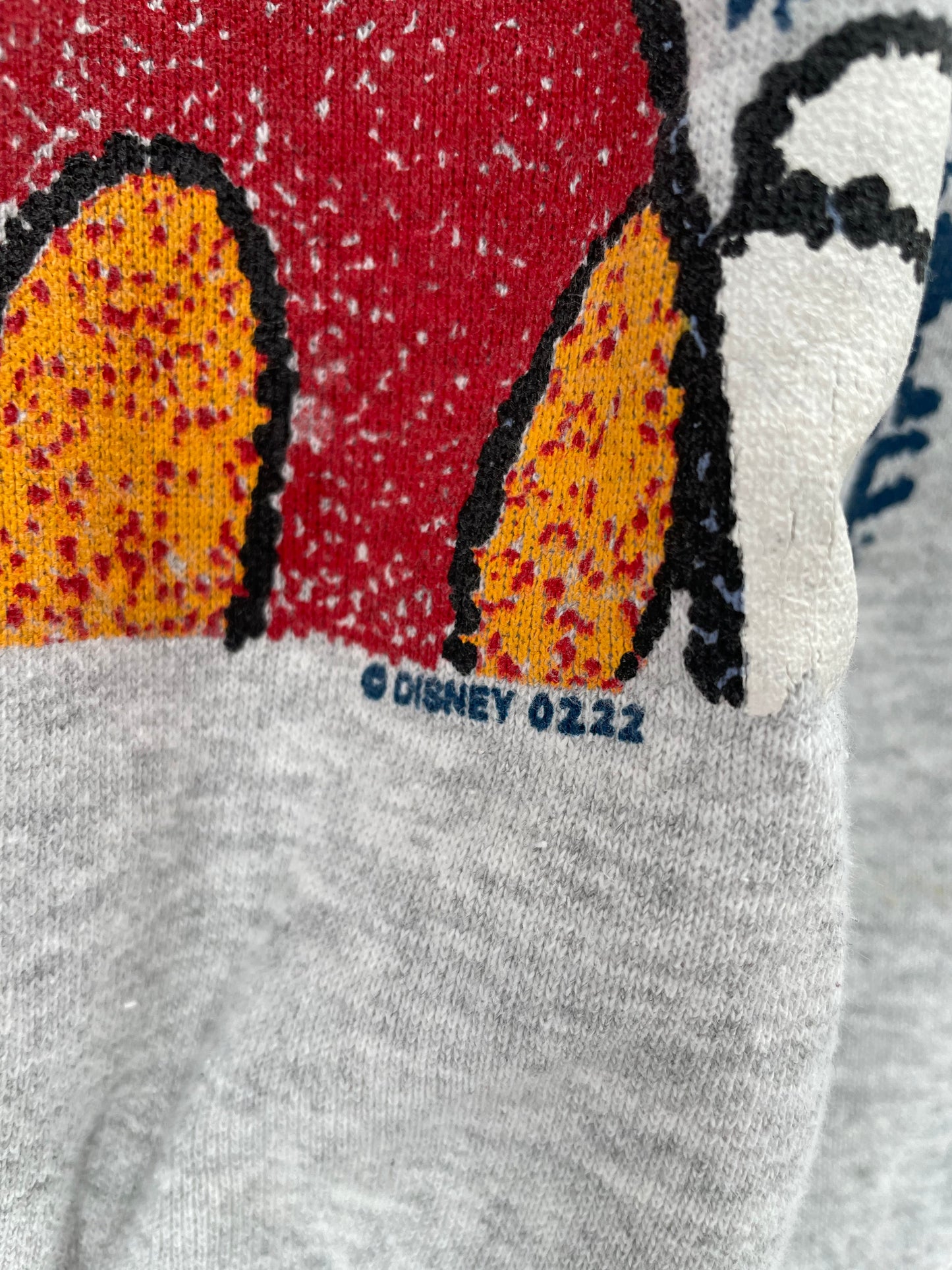 90’s DISNEY MICKEY Size No Tag (Approx.XL) Sweat-Shirt / A2309