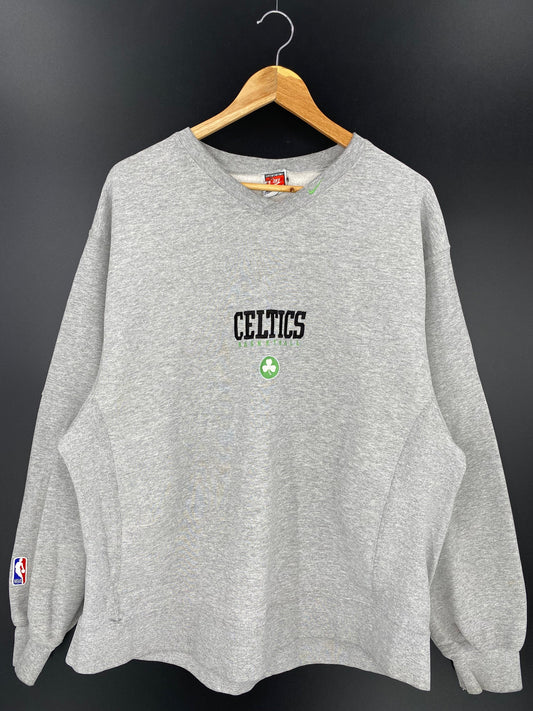 90’s NIKE CELTICS BASKETBALL Made in USA Size XL Vintage NBA Sweat-shirt /k6921