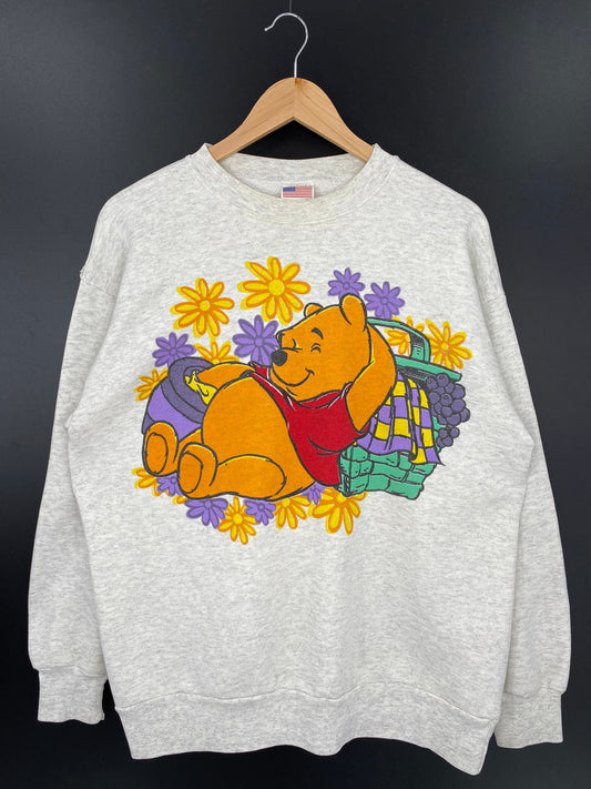 90’s DISNEY WINNIE THE POOH Made in USA Size XL Vintage Sweat-shirt / A2849