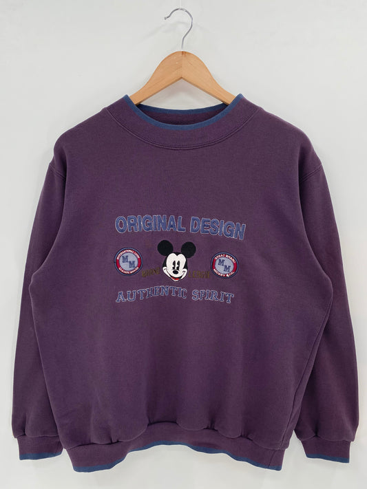 90’s DISNEY MICKEY Size M Vintage Sweat-shirt / A4091