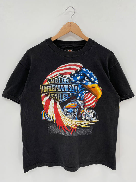90’s HARLEY DAVIDSON Made in USA Size L Vintage T-Shirts / A3765