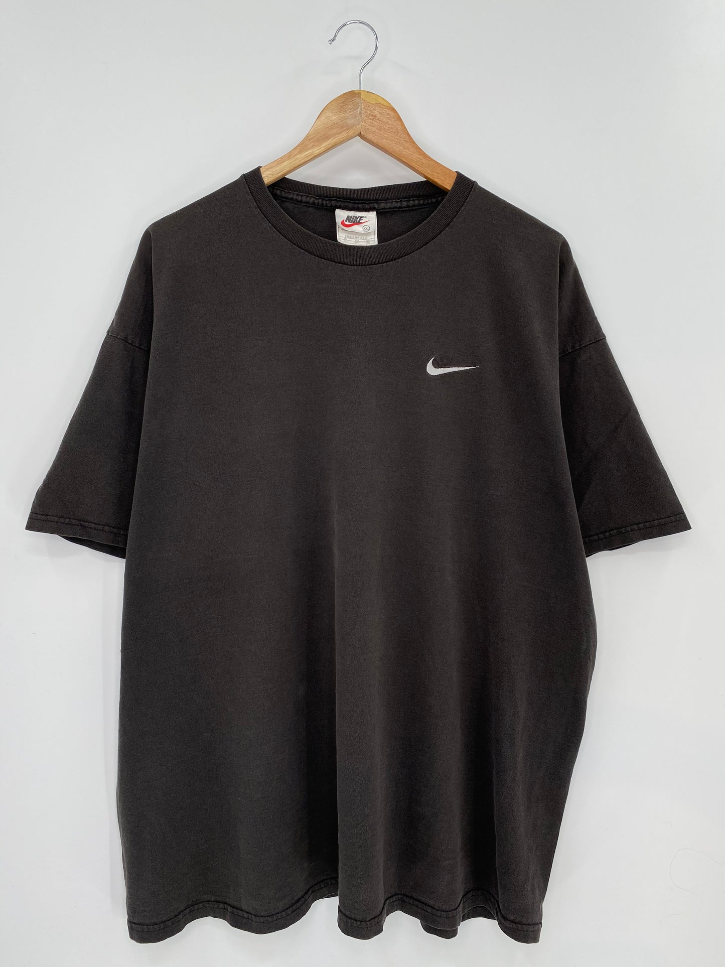 90’s NIKE Mini Swoosh Made in USA Size XXL Vintage T-shirt / 8394
