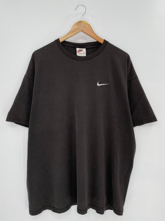 90’s NIKE Mini Swoosh Made in USA Size XXL Vintage T-shirt / 8394