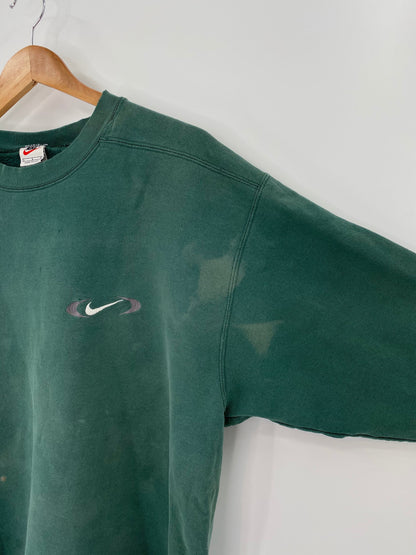 90’s NIKE MINI SWOOSH Made in USA Size L Vintage Sweat-shirt / A9085