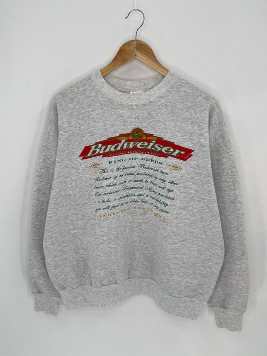 90’s BUDWEISER Size L Vintage Sweat-shirt / 7112