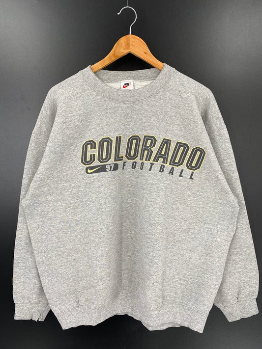 90's NIKE COLORADO FOOTBALL Made in USA Size L Vintage Sweat-shirt / K2189