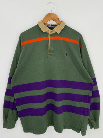 Vintage POLO RALPH LAUREN  Size L Rugby-Shirt / 9733